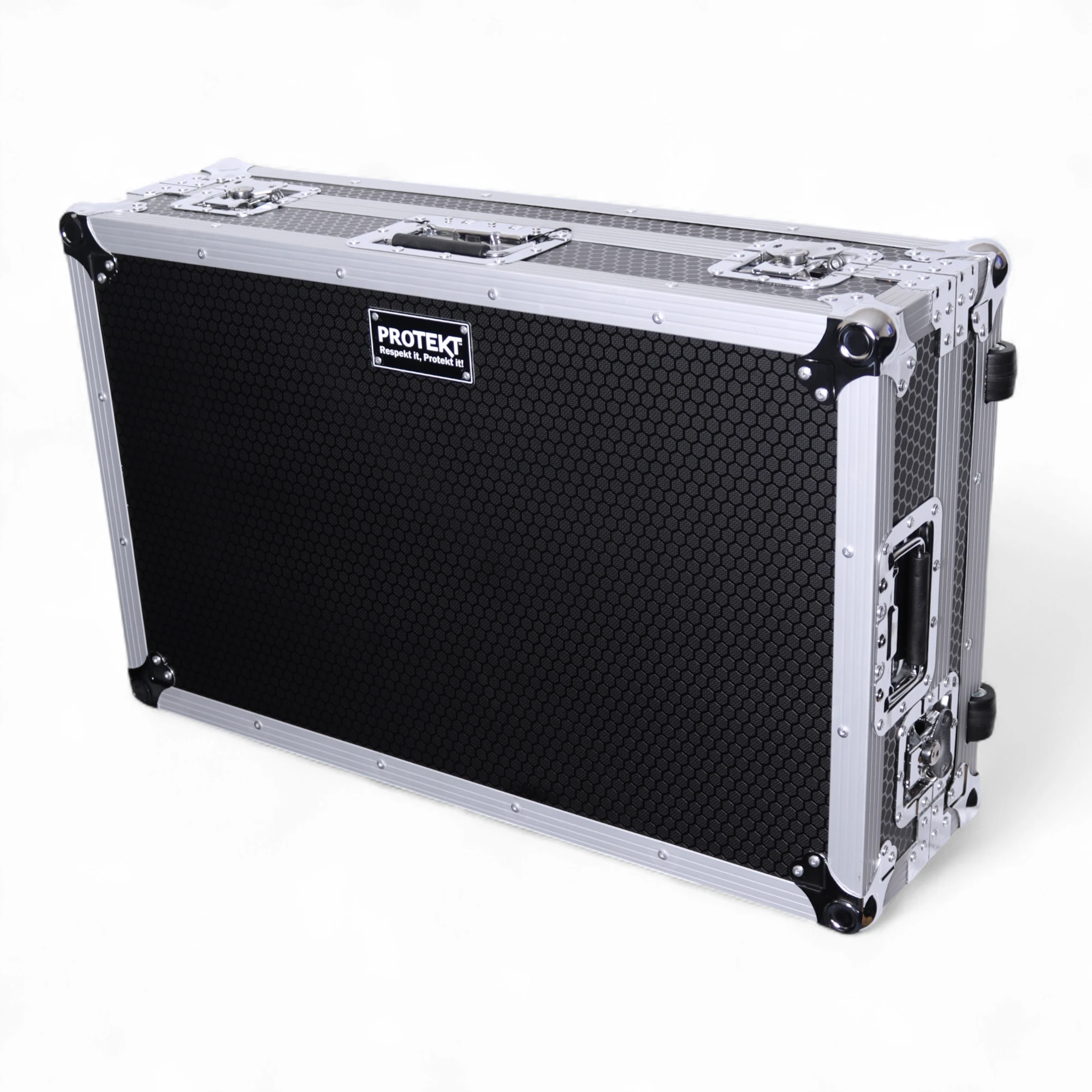Protekt Flight Case for Pioneer DDJ-FLX10 with Wheels, Laptop Shelf & 1U Rack